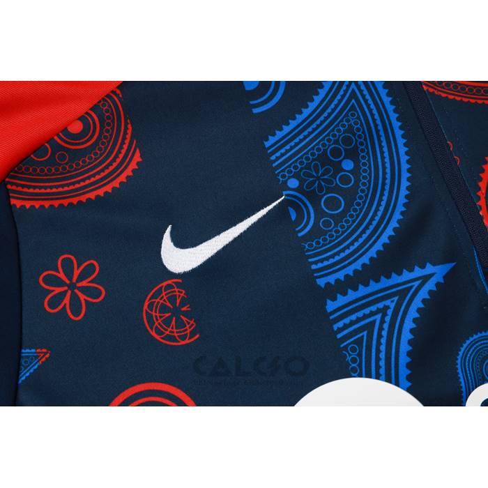 Tuta da Track di Felpa FC Barcellona 2024-2025 Blu e Rosso